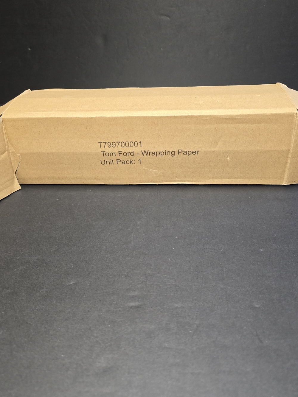Tom Ford Grey Ribbed Wrapping Paper Roll Length 12"